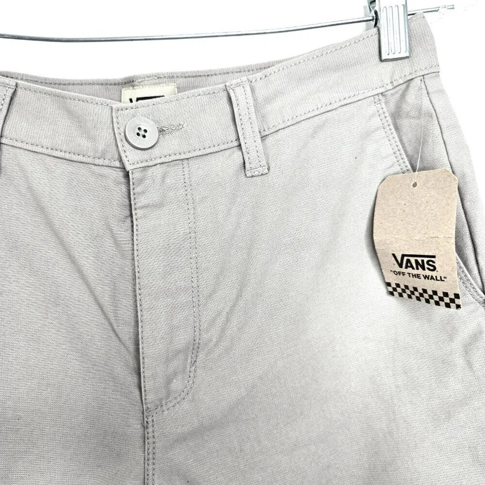 NWT Vans Intersect Drizzle Shorts size 28 Gray Greige in color Skate Shorts
